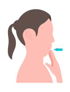 Chin Tuck for improving posture