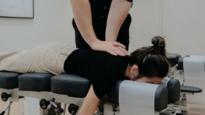 Chiropractic clinic adjustment