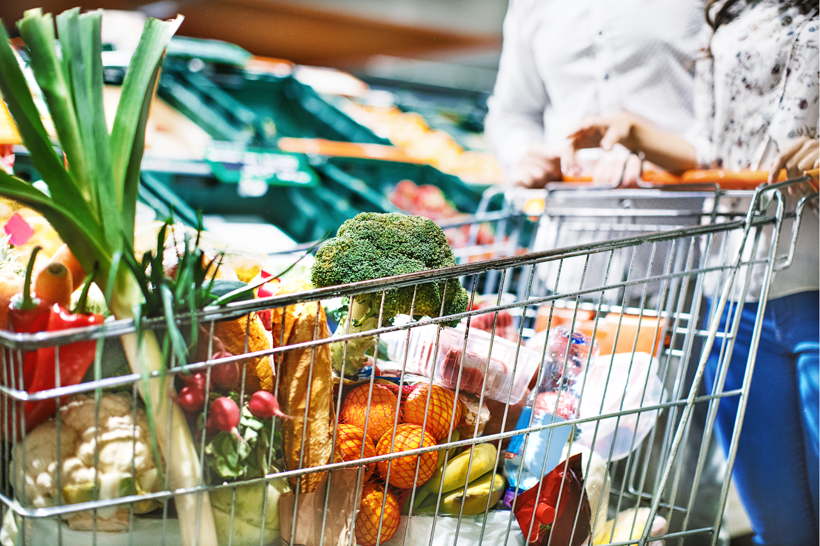 Nutritious food at grocery store