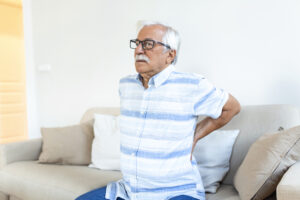 Senior man suffering from nerve pain