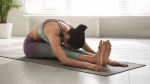 Seated Forward Bend for Tailbone Pain
