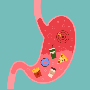 How long does food take to digest normally?